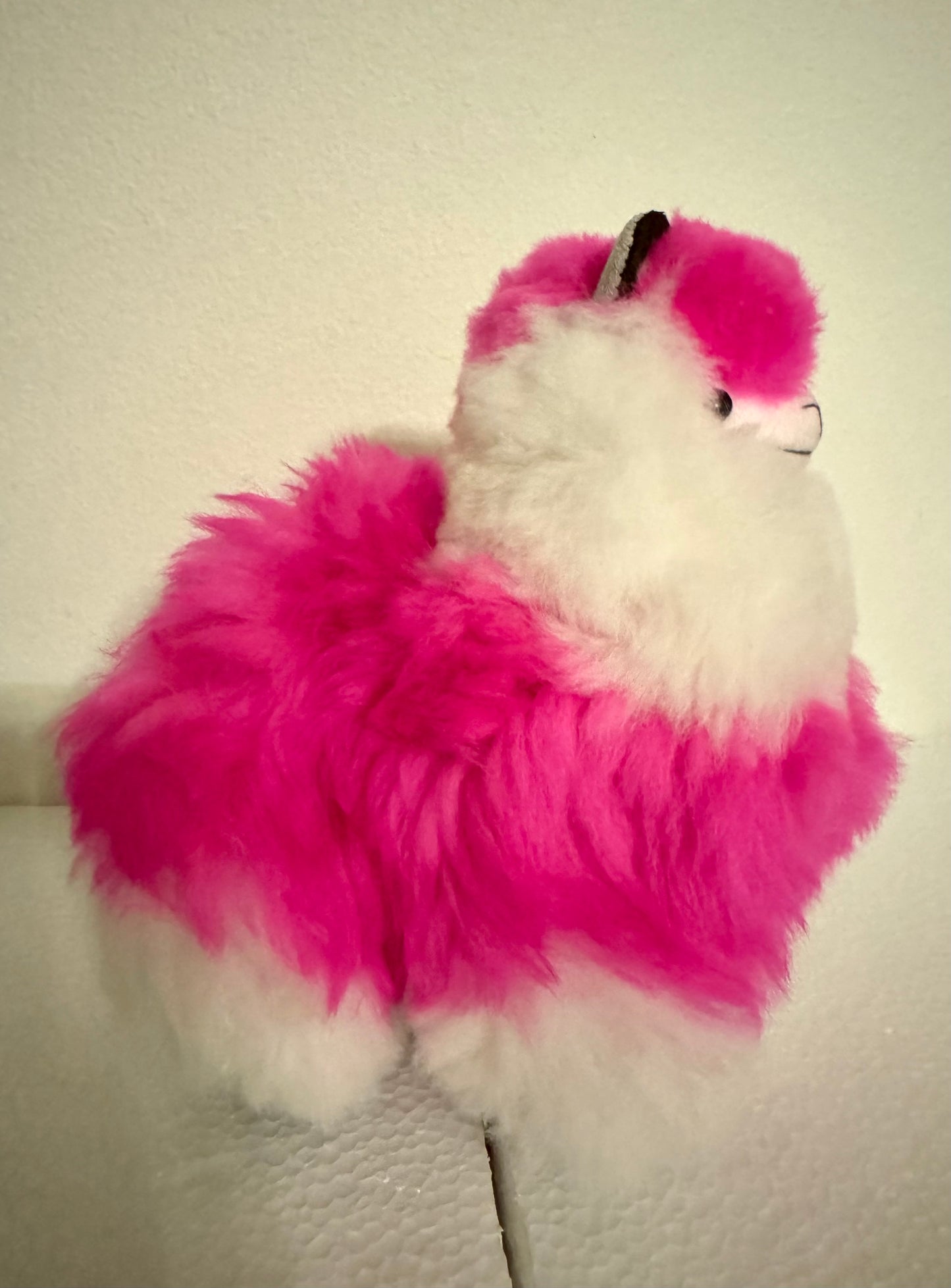 Pink/White Alpaca Plush