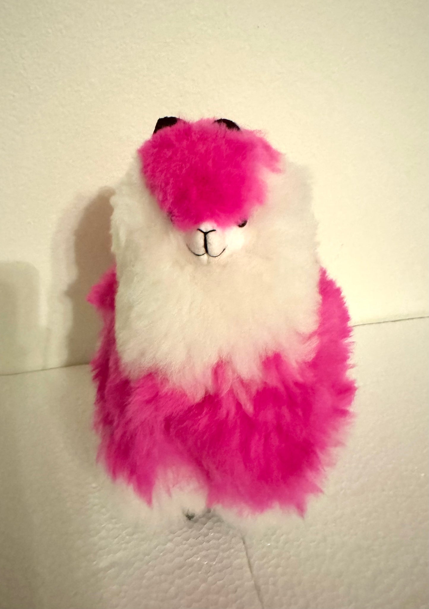 Pink/White Alpaca Plush