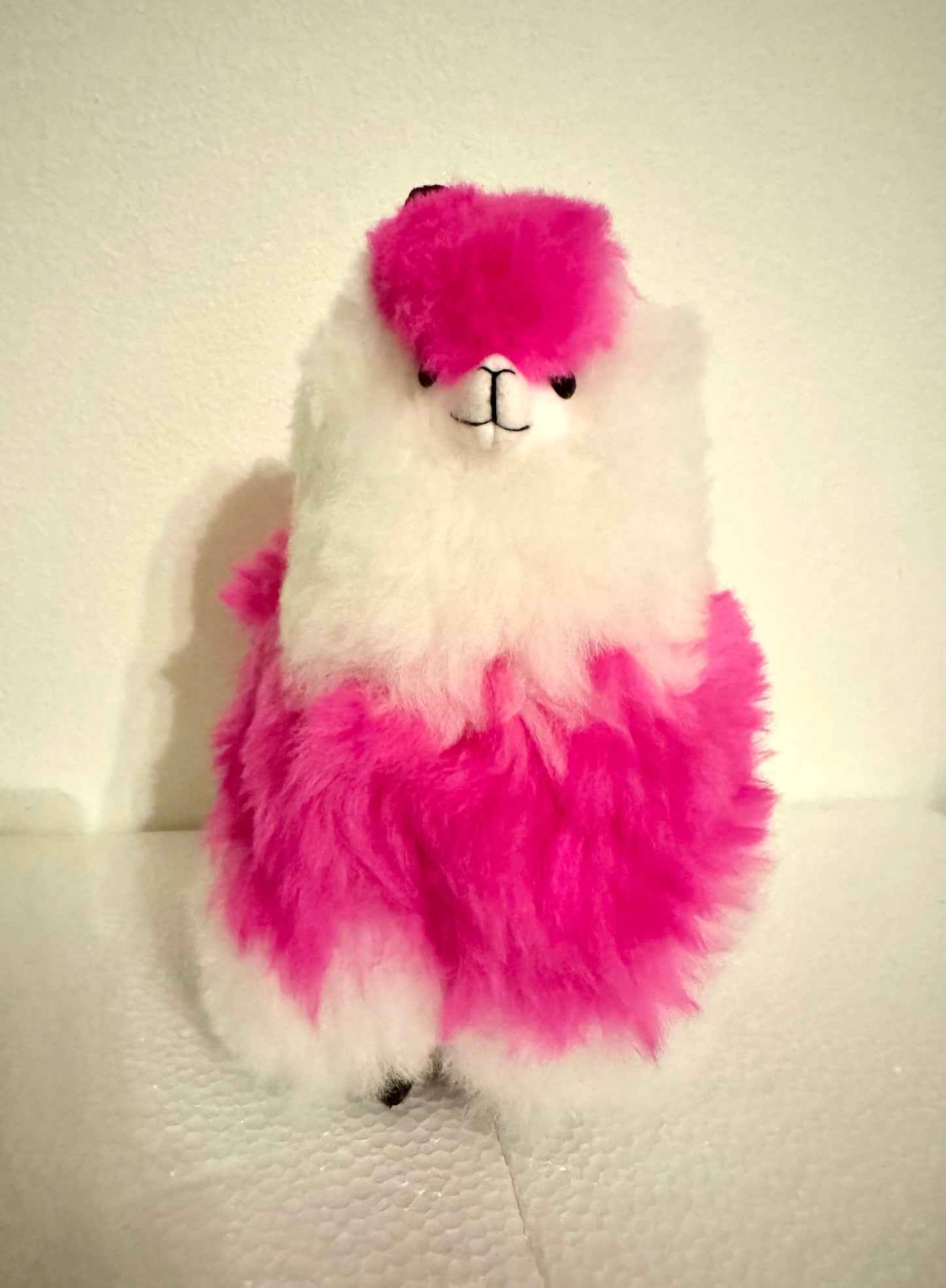 Pink/White Alpaca Plush