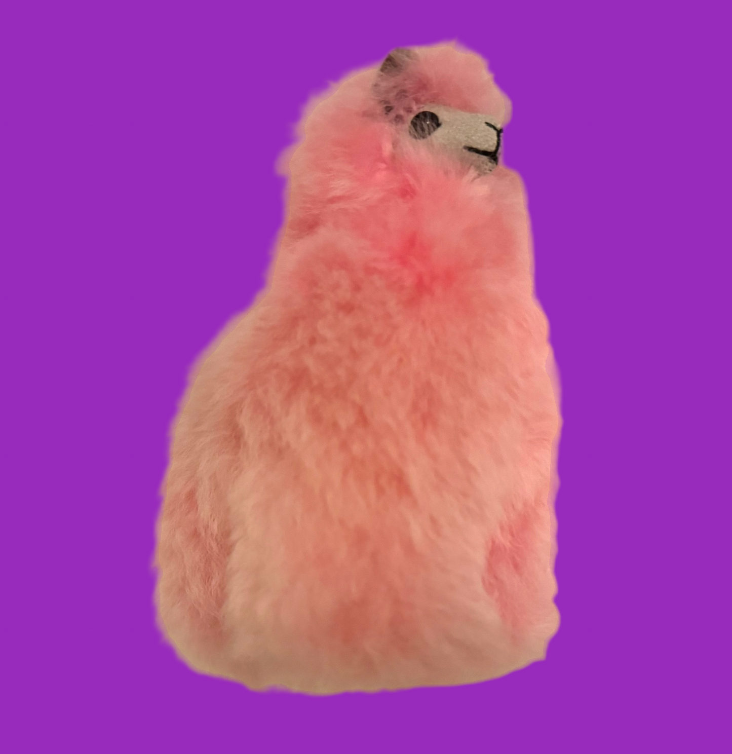 Pink Llama Keychain
