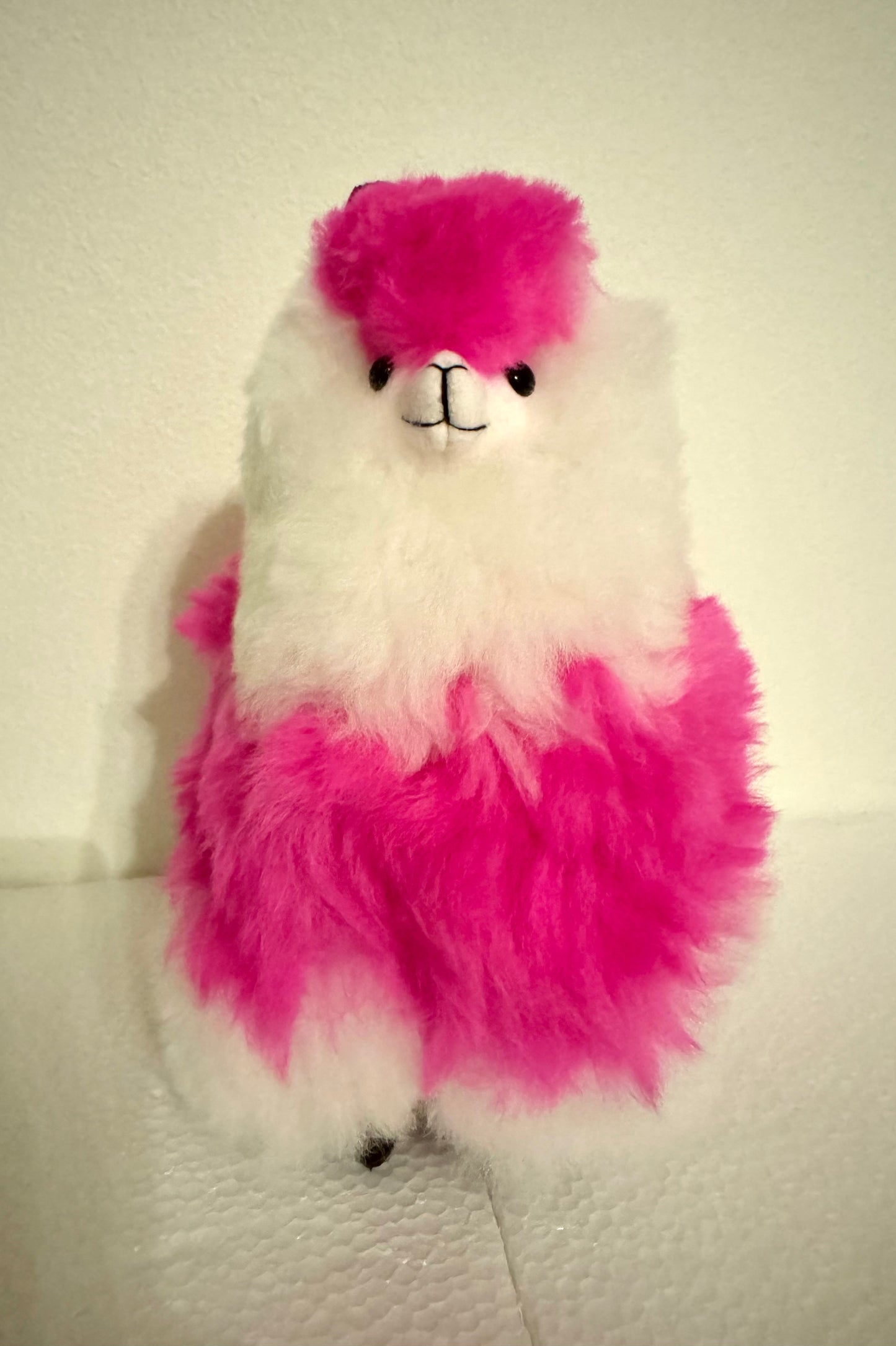Pink/White Alpaca Plush