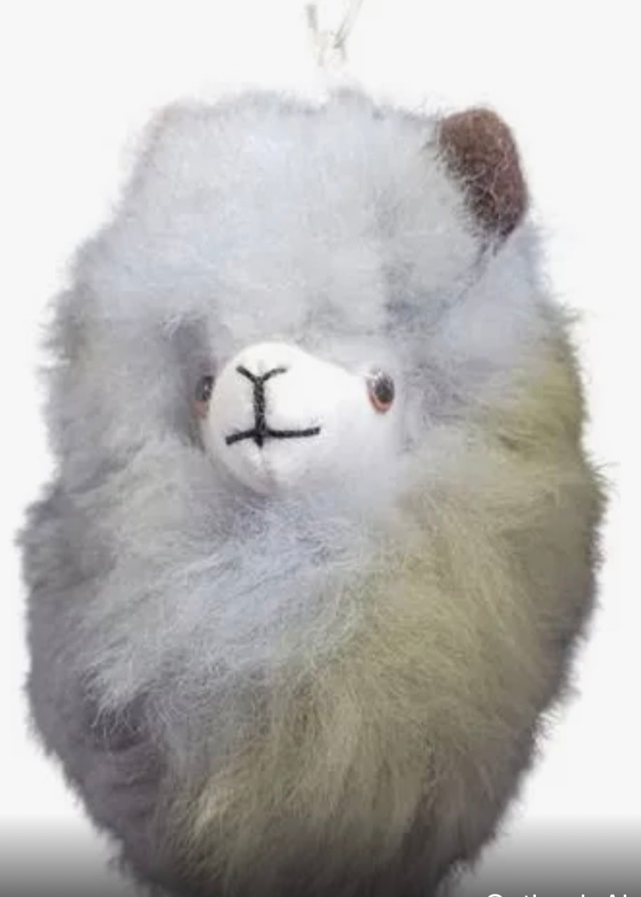 Alpaca Face Keychain