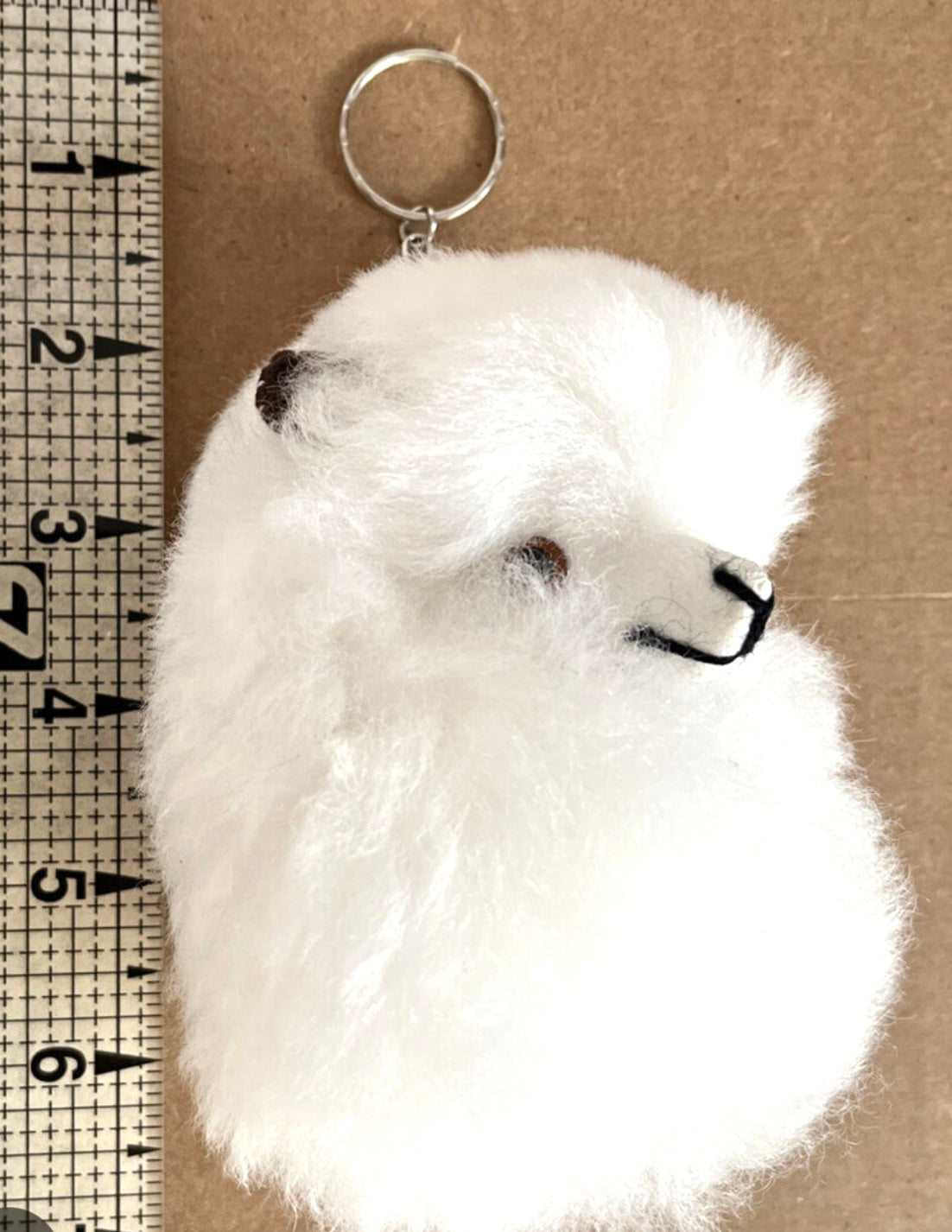 Alpaca Face Keychain
