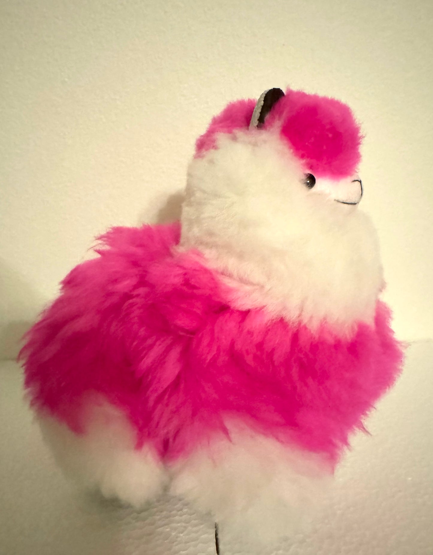 Pink/White Alpaca Plush
