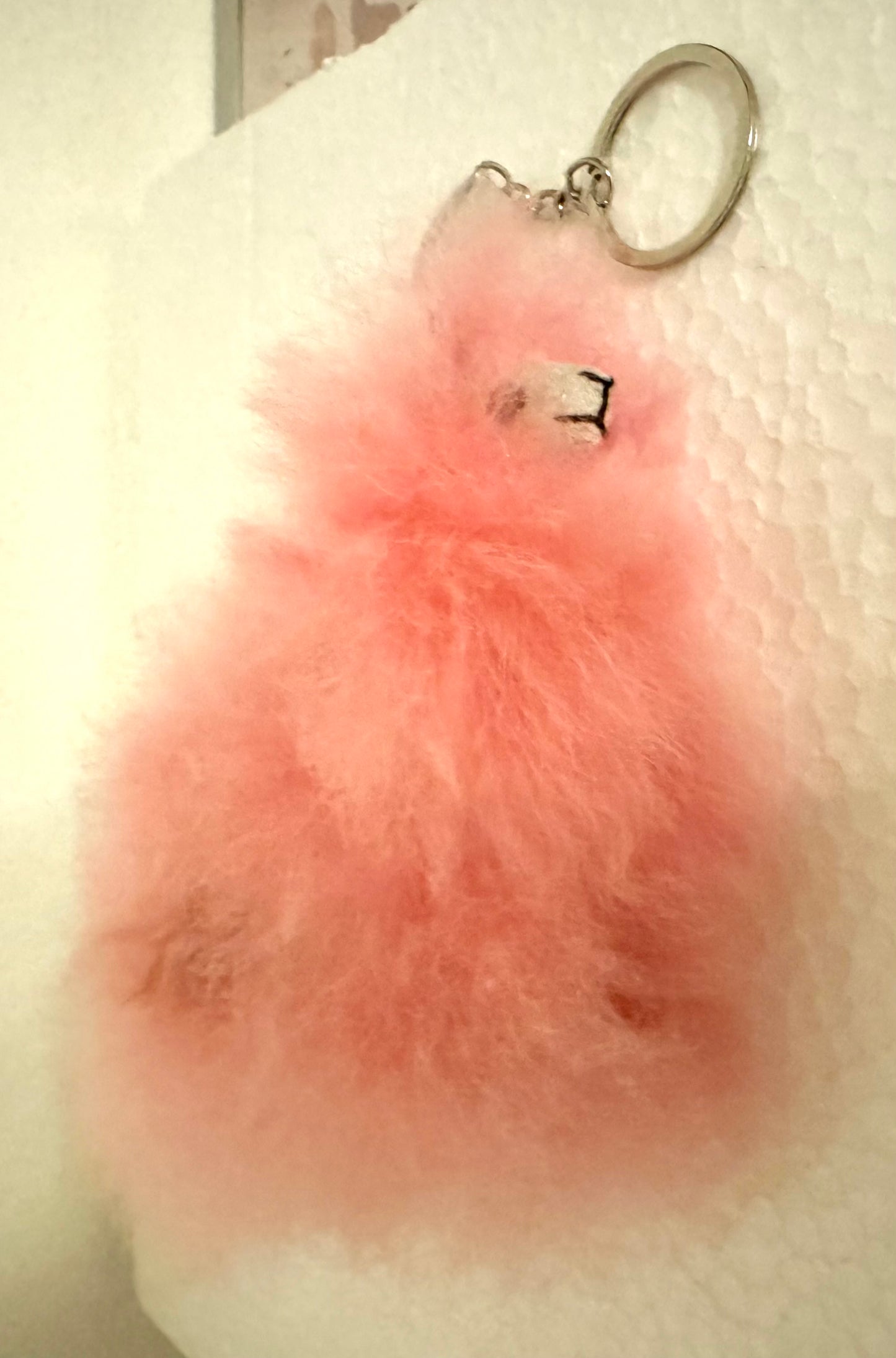 Pink Llama Keychain