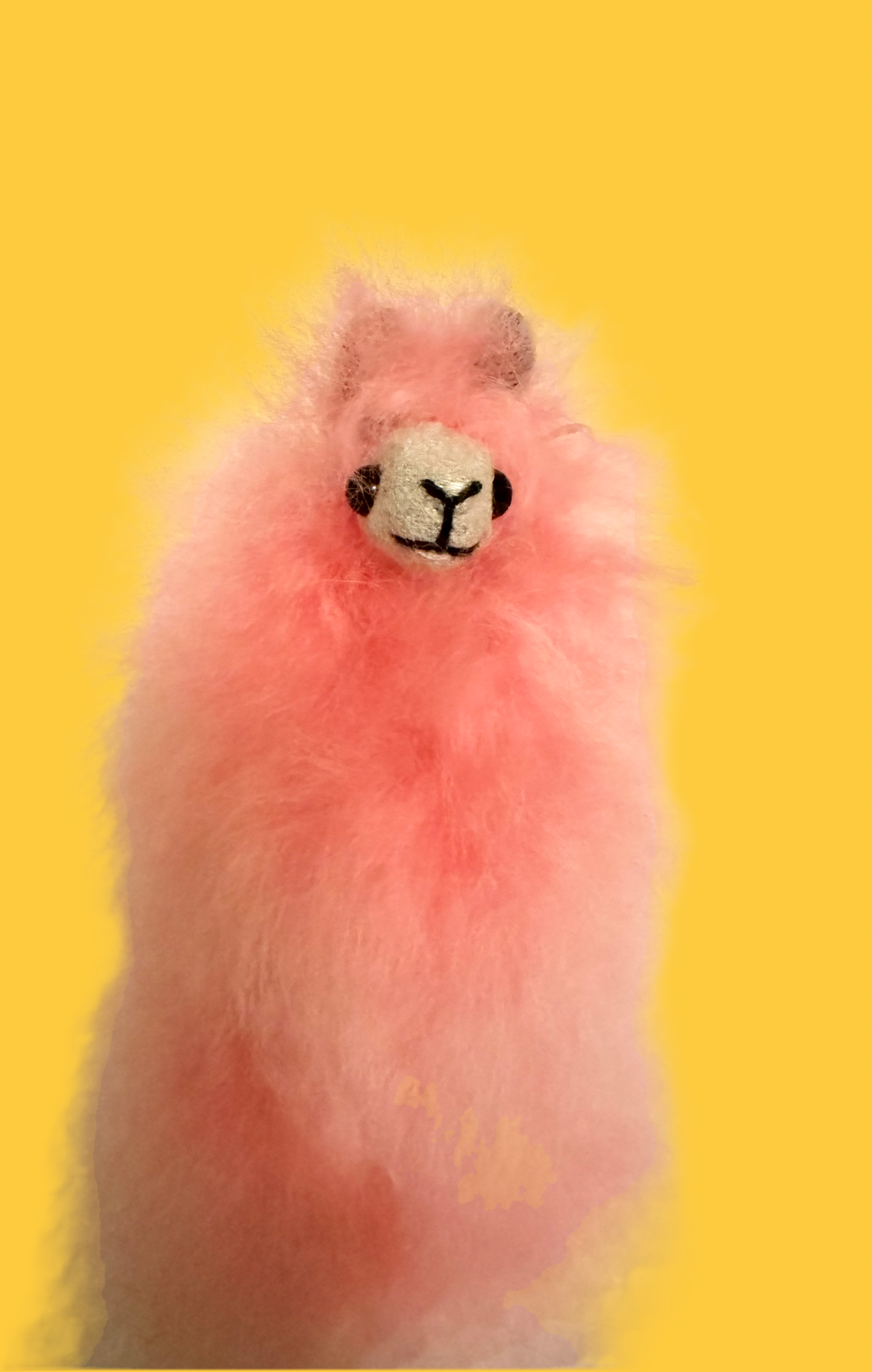 Pink Llama Keychain