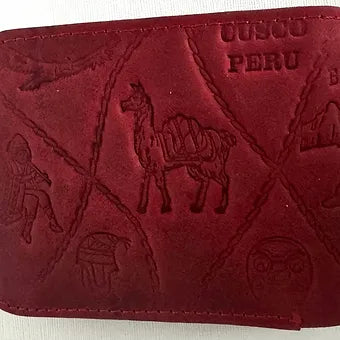 Peruvian Handmade Natural Leather Wallet