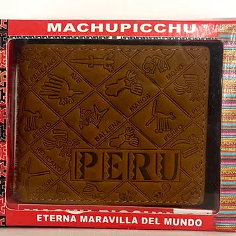 Peruvian Handmade Natural Leather Wallet