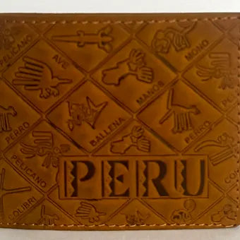 Peruvian Handmade Natural Leather Wallet