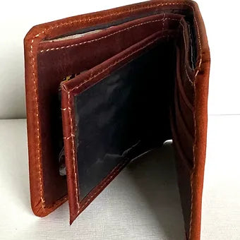 Peruvian Handmade Natural Leather Wallet