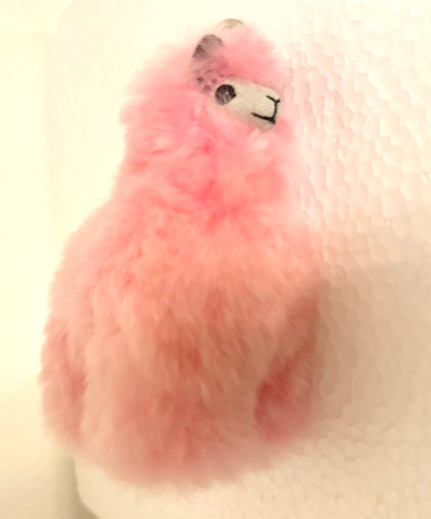 Pink Llama Keychain