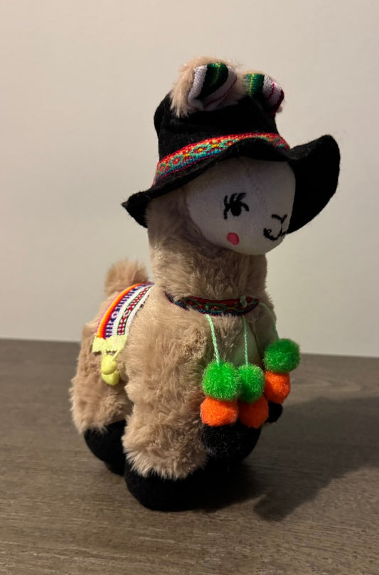 Baby Coquette and elegant Peruvian Llama