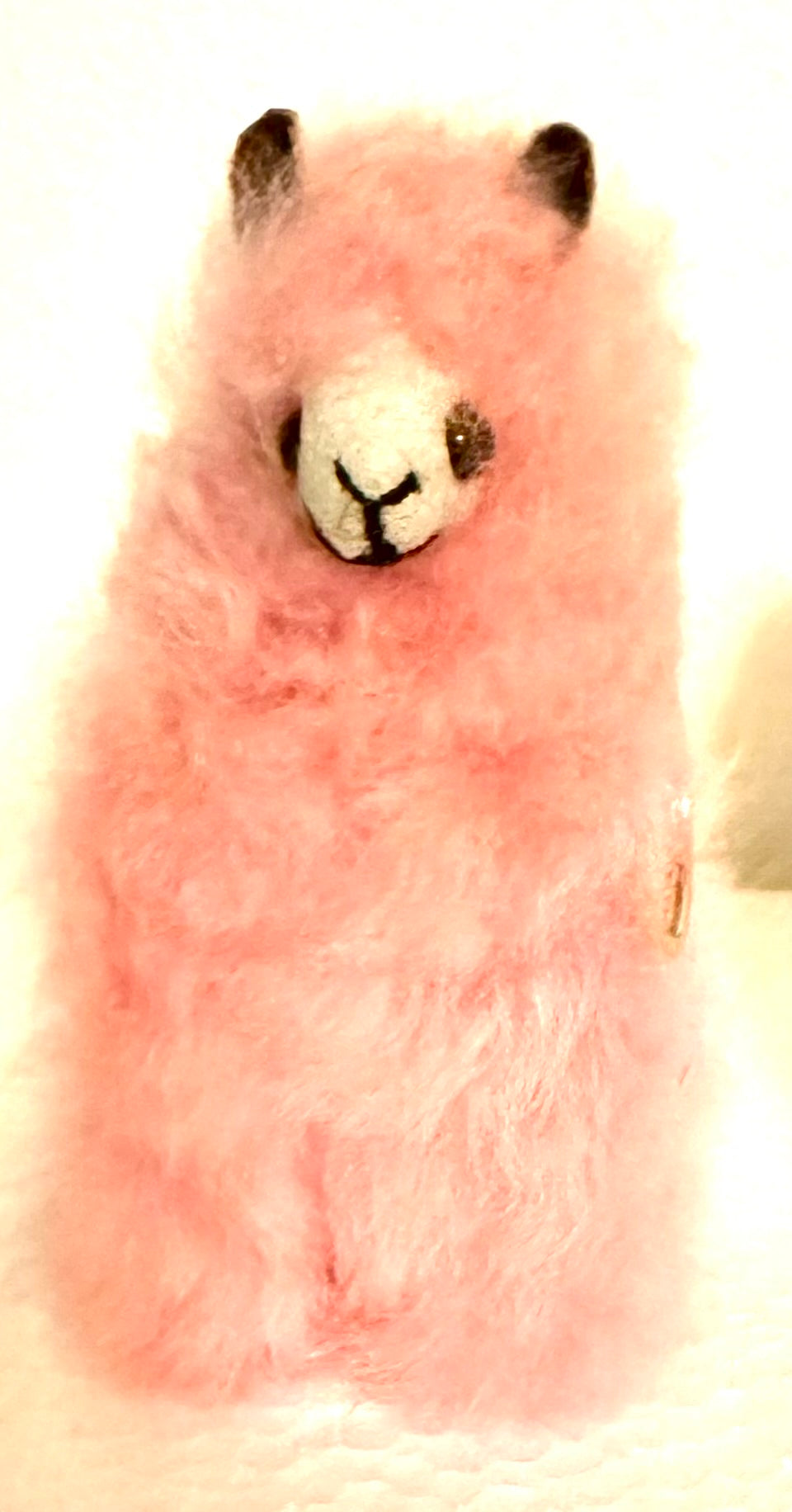 Pink Llama Keychain