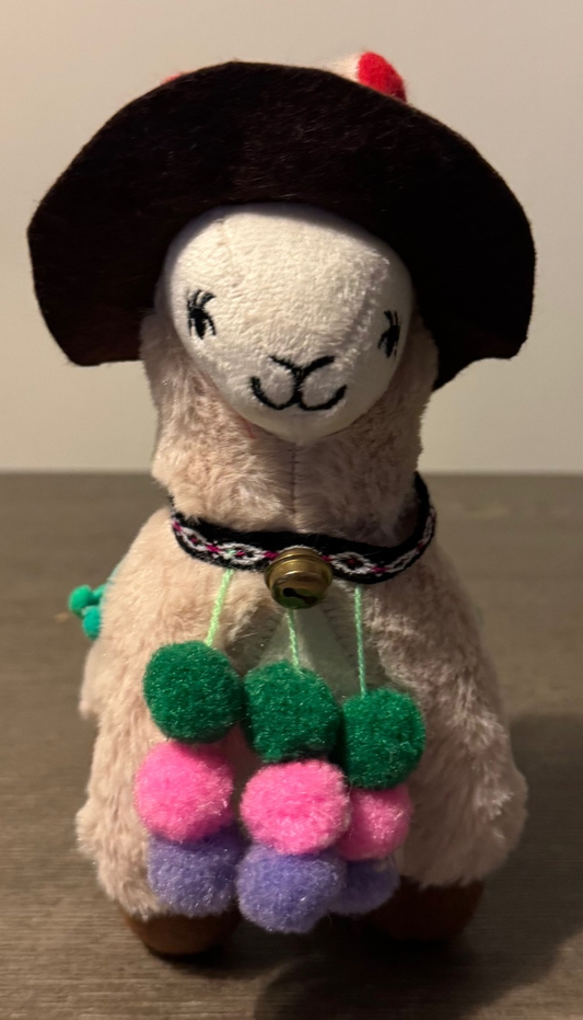 Elegant black coquette baby llama 8” inches