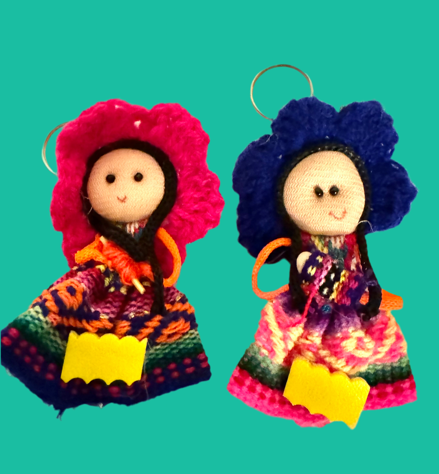 Peruvian Cholita Keychain