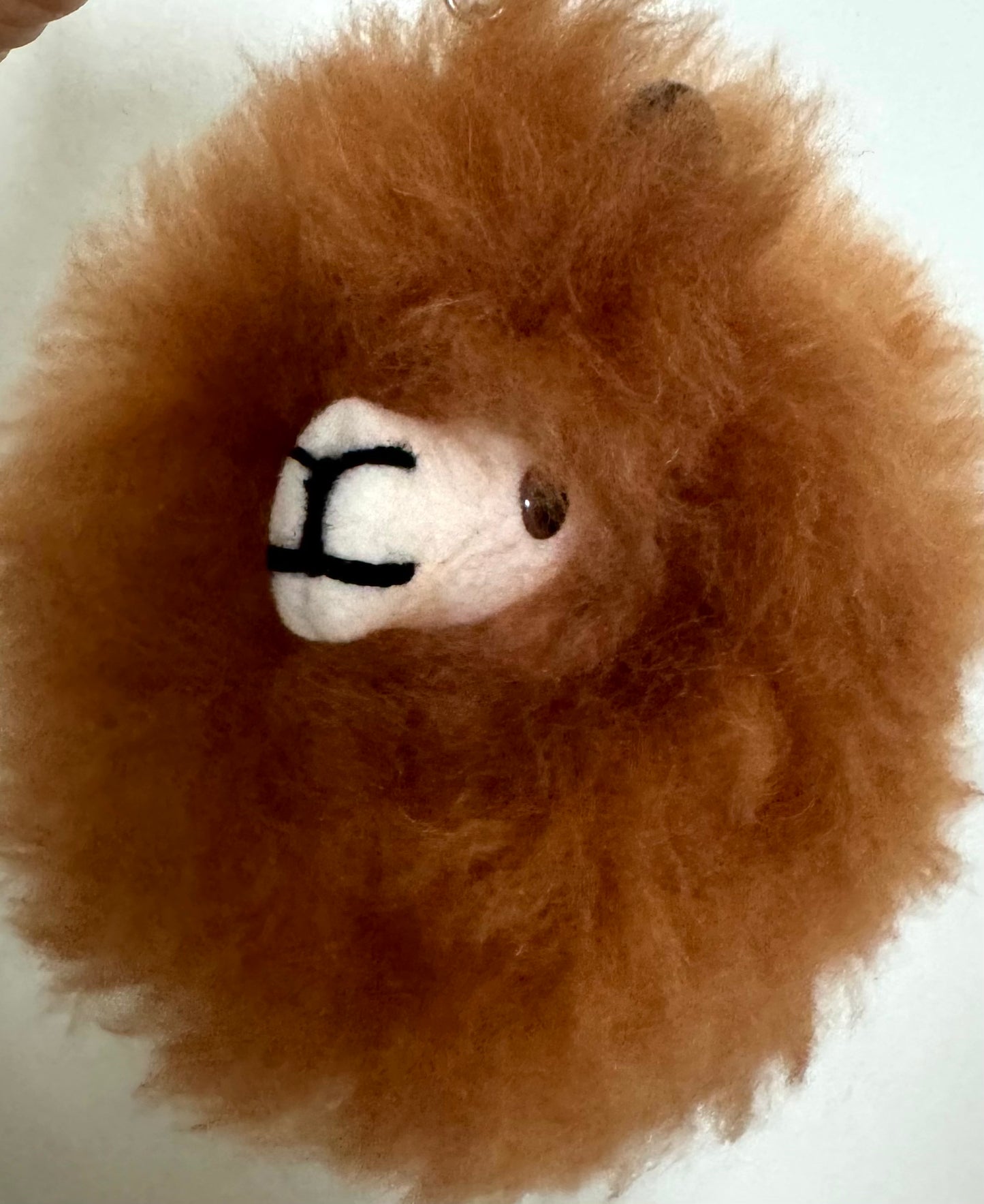 Alpaca Face Keychain