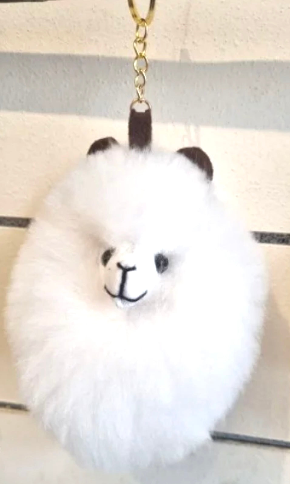 Alpaca Face Keychain