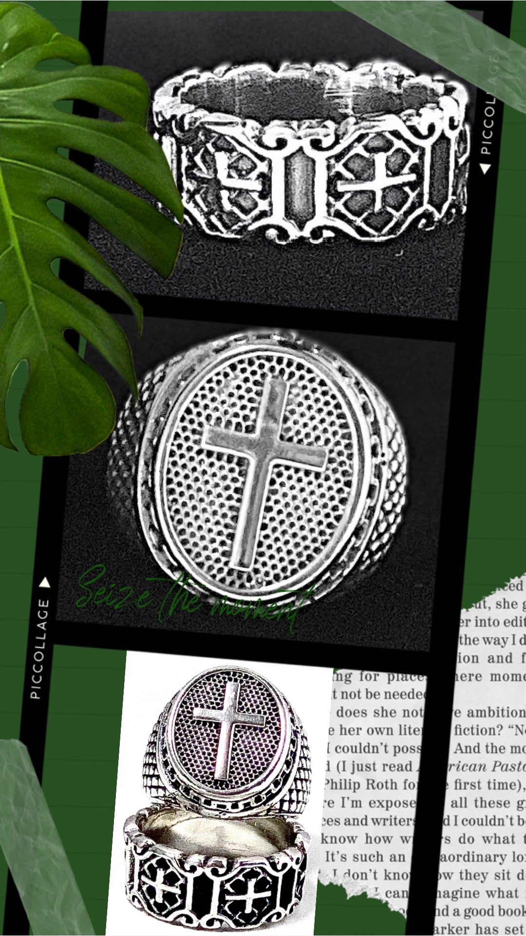 Men's cross ring